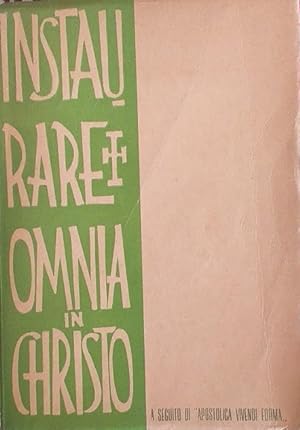 Immagine del venditore per Instaurare Omnia in Christo venduto da librisaggi
