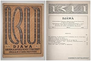 Seller image for Djawa. Driemaandelijksch tijdschrift uitgegeven door het Java-Instituut. (2e jaargang), No. 1, Maart 1922. for sale by Charbo's Antiquariaat