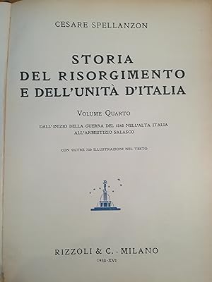 Storia del Risorgimento e dell'Unità d'Italia. IV. Dall'inizio della guerra del 1848 all'armistiz...