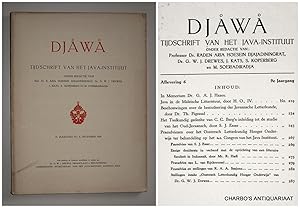 Seller image for Djawa. Tijdschrift van het Java-Instituut. 9e jaargang, aflevering 6 (December 1929). for sale by Charbo's Antiquariaat