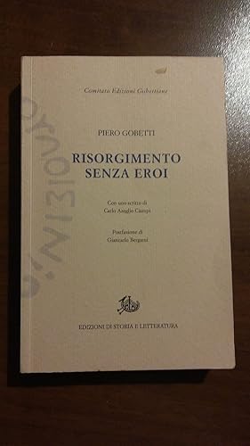 Imagen del vendedor de Risorgimento senza eroi a la venta por librisaggi