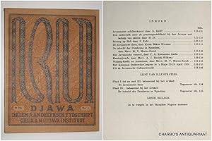 Seller image for Djawa. Driemaandelijksch tijdschrift uitgegeven door het Java-Instituut. Vierde jaargang, No. 3, September 1924. for sale by Charbo's Antiquariaat
