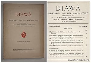 Seller image for Djawa. Tijdschrift van het Java-Instituut. 11e jaargang, afleveringen 1 en 2 (Juli 1931). for sale by Charbo's Antiquariaat