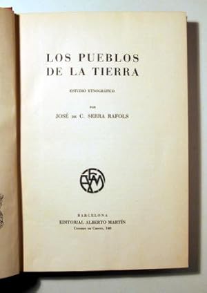 Bild des Verkufers fr LOS PUEBLOS DE LA TIERRA. Estudio etnogrfico - Barcelona 1952 - Ilustrado zum Verkauf von Llibres del Mirall