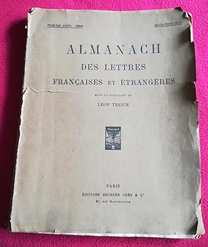 Seller image for ALMANACH DES LETTRES FRANCAISES ET ETRANGERES - PREMIERE ANNEE 1924 JANVIER-FEVRIER-MARS for sale by LE BOUQUINISTE