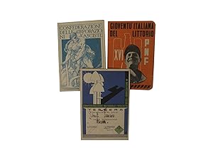 Three Italian Fascist Cards