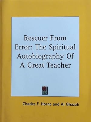 Bild des Verkufers fr Rescuer from Error: The Spiritual Autobiography of a Great Teacher zum Verkauf von Leserstrahl  (Preise inkl. MwSt.)