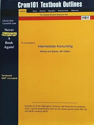 Seller image for Intermediate Accounting (Cram101 Textbook Outlines) for sale by Leserstrahl  (Preise inkl. MwSt.)