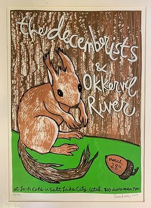 Signed, Limited Edition Poster by Artist Leia Bell: The Decemberists & Okkervil River