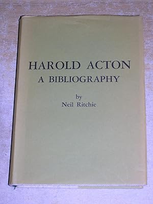 Imagen del vendedor de Harold Acton A Bibliography a la venta por Neo Books