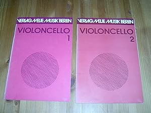 Reihe Vortragsliteratur: Violoncello. 2 Hefte (I: Violoncello solo. II: Violoncello und Klavier.).