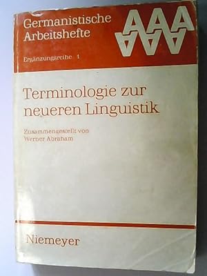 Image du vendeur pour Terminologie zur neueren Linguistik. (= Germanistische Arbeitshefte / Ergnzungsreihe ; 1) mis en vente par Antiquariat Bookfarm