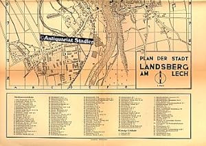 Plan der Stadt Landsberg am Lech.