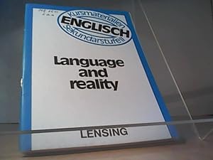 Imagen del vendedor de Language and reality; Teil: [Schlerausg.] a la venta por Eichhorn GmbH