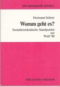 Bild des Verkufers fr Worum geht es? Sozialdemokratische Standpunkte zur Wahl '80. zum Verkauf von Buchversand Joachim Neumann