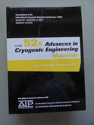 2 Bände Advances in Cryogenic Engineering Transactions of the International . Materials Converence