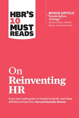 Imagen del vendedor de Hbr's 10 Must Reads on Reinventing Hr a la venta por GreatBookPrices