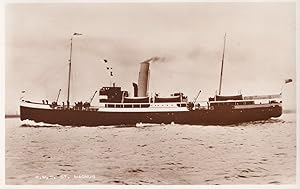 RMS St Magnus Scottish Steam Navigation Company Ship Real Photo Postcard