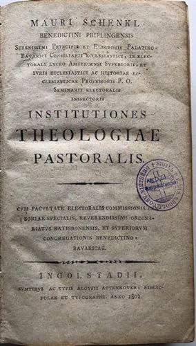 Bild des Verkufers fr Institutiones Theologiae Pastoralis. zum Verkauf von Antiquariat Lohmann