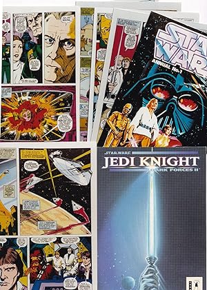 Star Wars Jedi Knight Postcard & 8 Photo s