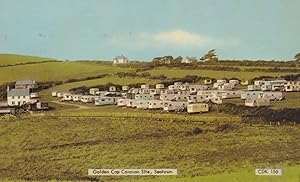 Golden Cap Caravan Site Seatown Dorset 1960s Postcard