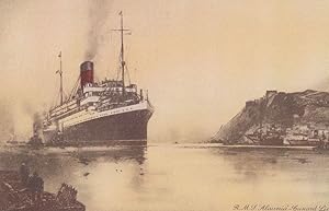RMS Alaunia Cunard Line Old Ship Postcard