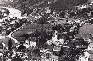 Innsbruck Muhlau Real Photo Aerial Austria 1950s Postcard