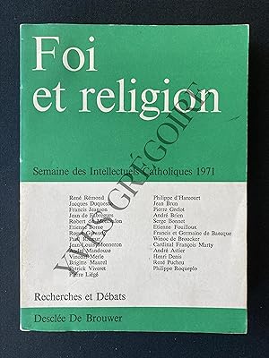 FOI ET RELIGION