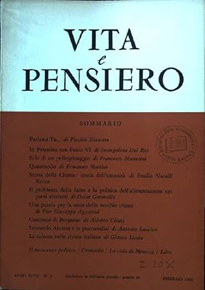 Bild des Verkufers fr Echi di un pellegrinaggio Vita e Pensiero, Anno XLVII, N.2 zum Verkauf von books4less (Versandantiquariat Petra Gros GmbH & Co. KG)