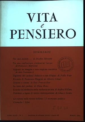 Immagine del venditore per Per una meditazione cristiana sul lavoro Vita e Pensiero, Anno XLVII, N.3 venduto da books4less (Versandantiquariat Petra Gros GmbH & Co. KG)