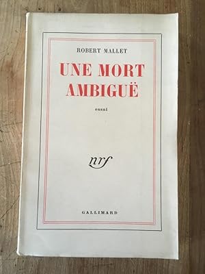 Imagen del vendedor de Une mort ambigu a la venta por Librairie des Possibles