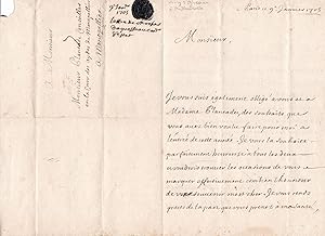 Seller image for Lettre autographe signe for sale by Librairie Trois Plumes