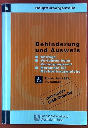 Seller image for Behinderung und Ausweis 5, 11. Auflage for sale by biblion2