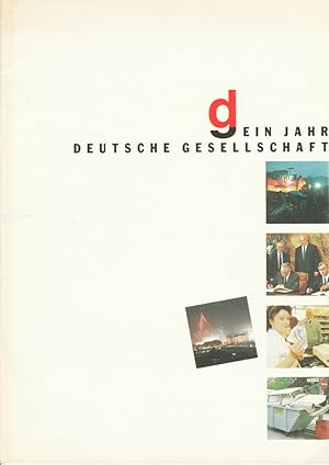 Imagen del vendedor de DG Ein Jahr Deutsche Gesellschaft a la venta por Programmhefte24 Schauspiel und Musiktheater der letzten 150 Jahre