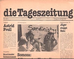 DIE TAGESZEITUNG (taz). Null-Nummer 1, Freitag, 22. September 1978. Herausgeber: Freunde der alte...