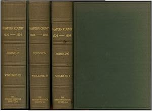 Hampden County 1636 - 1936 Massachusetts Town History 3 Volume Set HC by Clifton Johnson