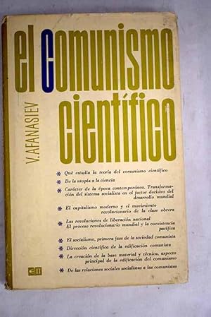 Imagen del vendedor de El comunismo cientfico a la venta por Alcan Libros