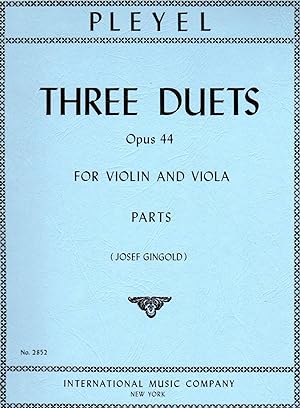 Three Duets, Op. 44 - for Violin and Viola [SET of TWO PARTS]