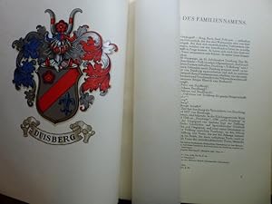 Seller image for Geschichte der Familie Duisberg und Forschungen ber den Familiennamen Duisberg. Im Auftrage von Herrn Geheimen Regierungsrat Prof. Dr. Carl Duisberg in Leverkusen am Rhein zusammengestellt und bearbeitet von Carl vom Berg. for sale by Antiquariat Heinzelmnnchen