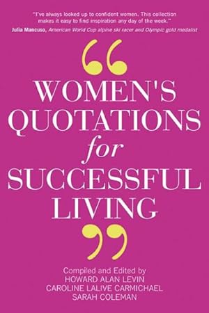 Bild des Verkufers fr Women's Quotations for Successful Living zum Verkauf von GreatBookPrices