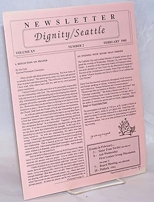 Seller image for Dignity/Seattle Newsletter: vol. 15, #2, February 1989 for sale by Bolerium Books Inc.