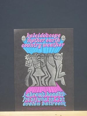 Family Dog Concert Postcard #124 (Kaleidoscope, Mother Earth, Country Weather)