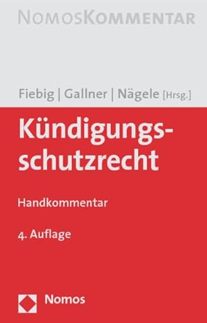 Immagine del venditore per Kndigungsschutzrecht Handkommentar venduto da Antiquariat Bookfarm