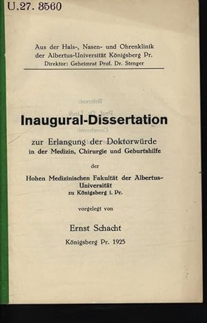 Dissertation / Ernst Schacht 273560