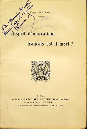 L'esprit démocratique français est-il mort?