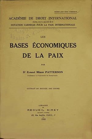 Les bases économiques de la paix.