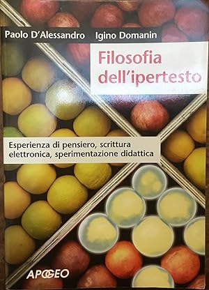 Seller image for Filosofia dell'ipertesto for sale by Libreria Il Morto da Feltre