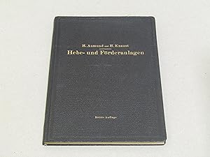 Imagen del vendedor de HEBE- UND FRDERANLAGEN Ein Lehrbuch fr Studierende und Ingenieure a la venta por Amarcord libri