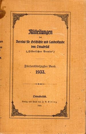 Bild des Verkufers fr Bcherkunde zur Geschichte des Regierungsbezirks Osnabrck zum Verkauf von Clivia Mueller