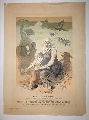 Fête de Charité? Société de Secours aux Familles des Marins Naufragés. "Les Maitres de l'Affiche"...